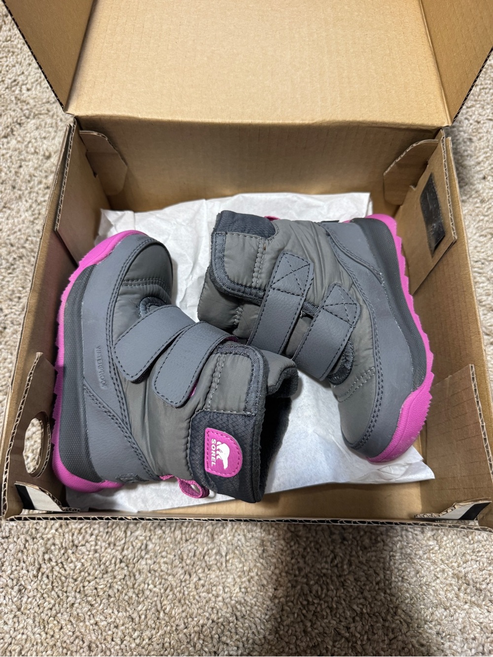 Toddler Girl’s size 7 SOREL Whitney II Strap Boot WP Winter Boots
